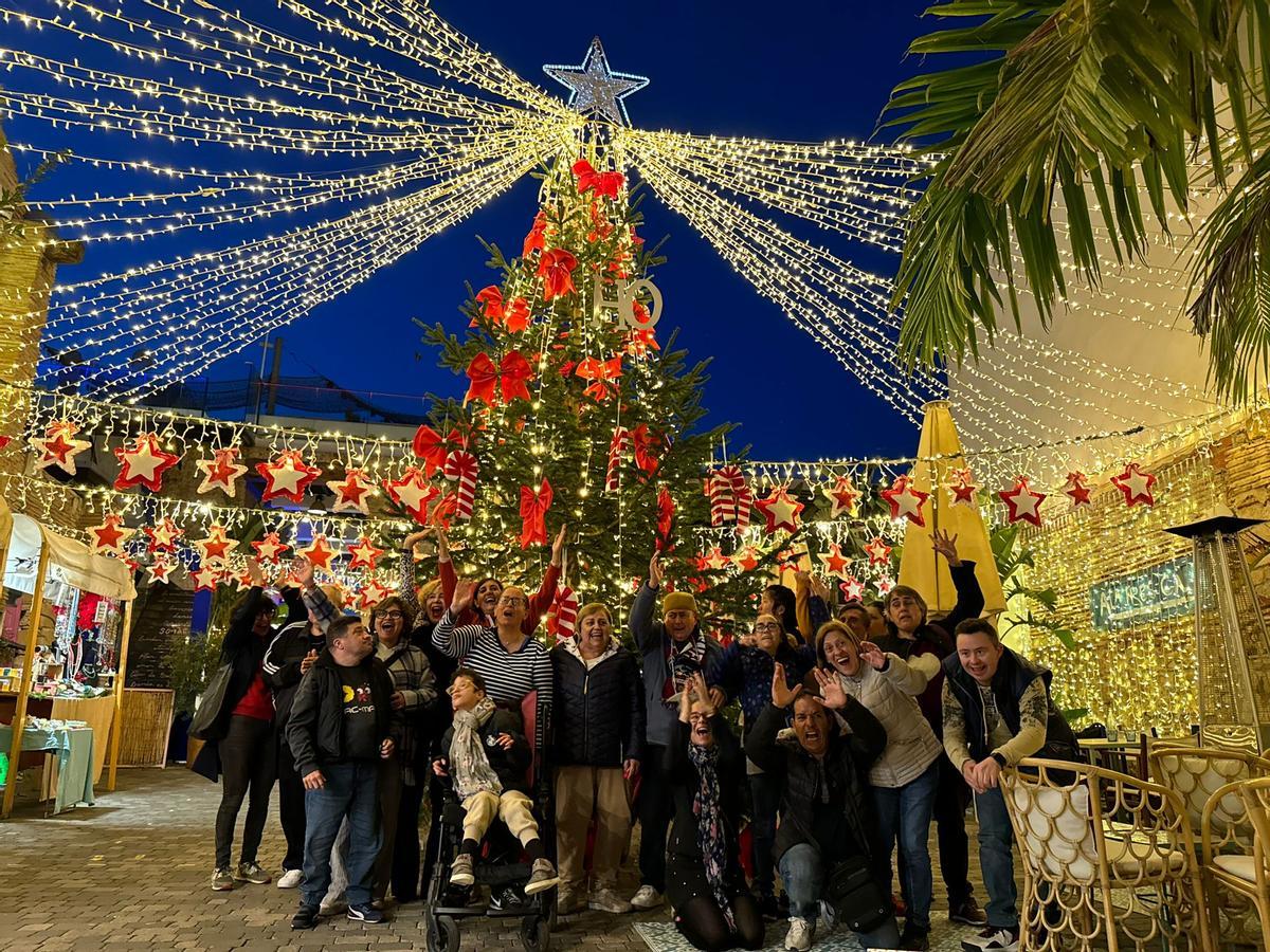 El encendido del árbol de Navidad del pasado año, acto que se realiza el Día de las Personas con Diversidad Funcional