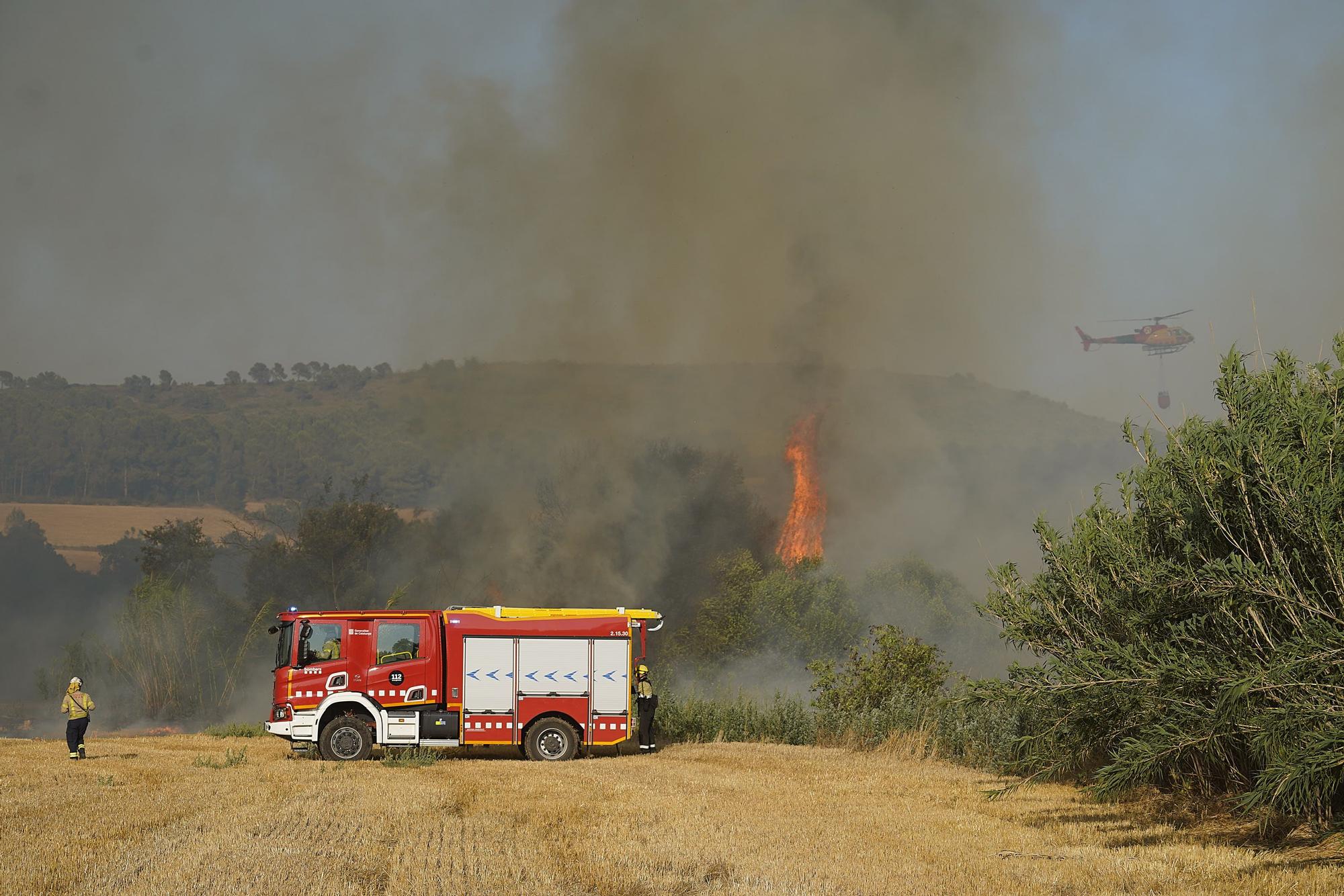 Les imatges de l'incendi de Ventalló i Vilopriu