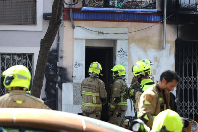 Incendio en el Coso Bajo de Zaragoza