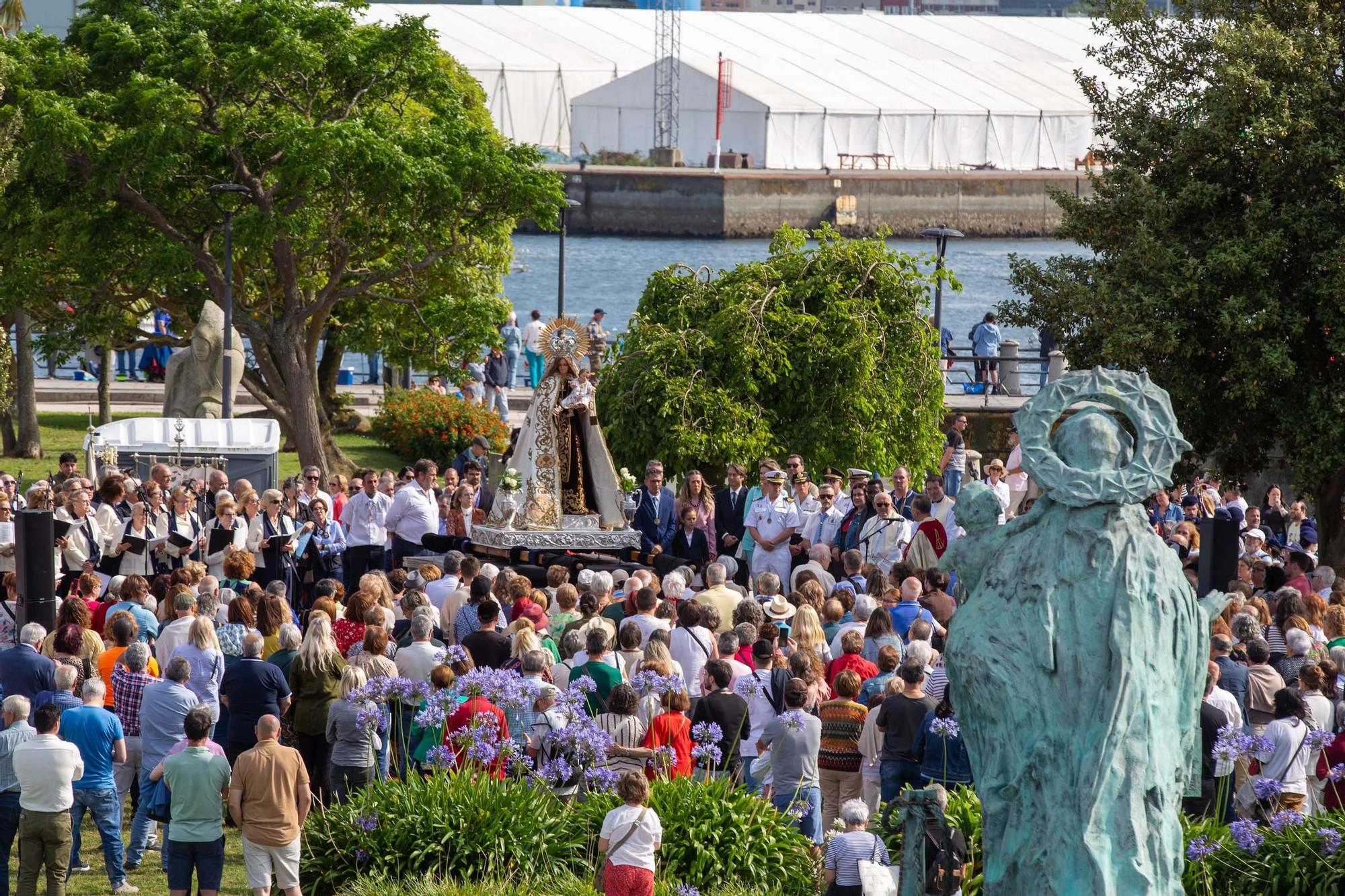 Los marineros de A Coruña celebran la festividad de la Virgen del Carmen