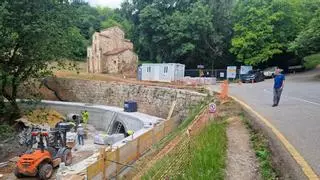 La nueva imagen de uno de los emblemas de Oviedo: una escollera y una senda para el Patrimonio de la Humanidad