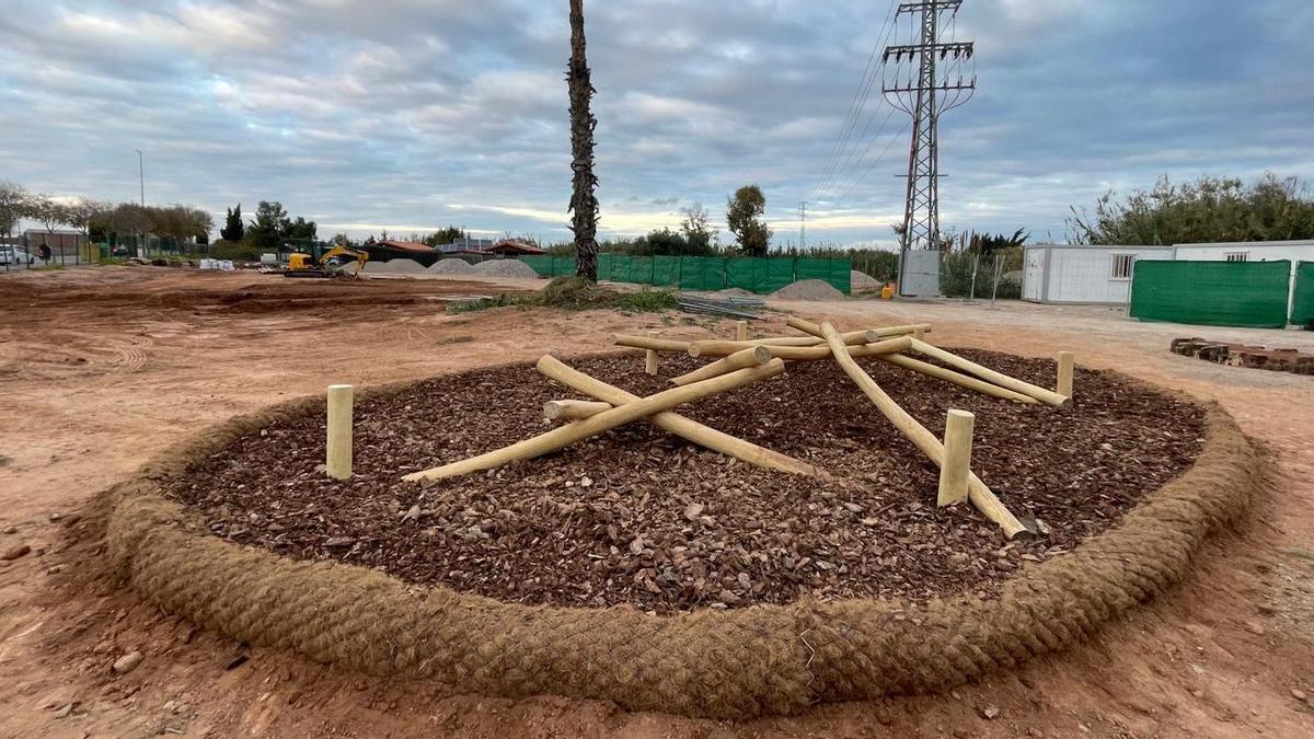 Los trabajos se desarrollan en el entorno de los huertos de ocio.