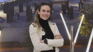 Amaia García, en el centro de Vitoria.