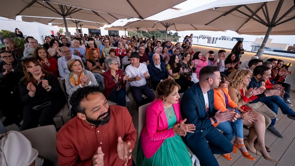 Un momento del acto de presentación de la candidatura de Unidas Se Puede al Ayuntamiento de La Laguna.