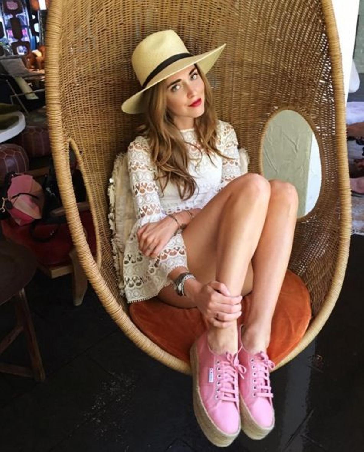 Los zapatos rosas de Chiara Ferragni