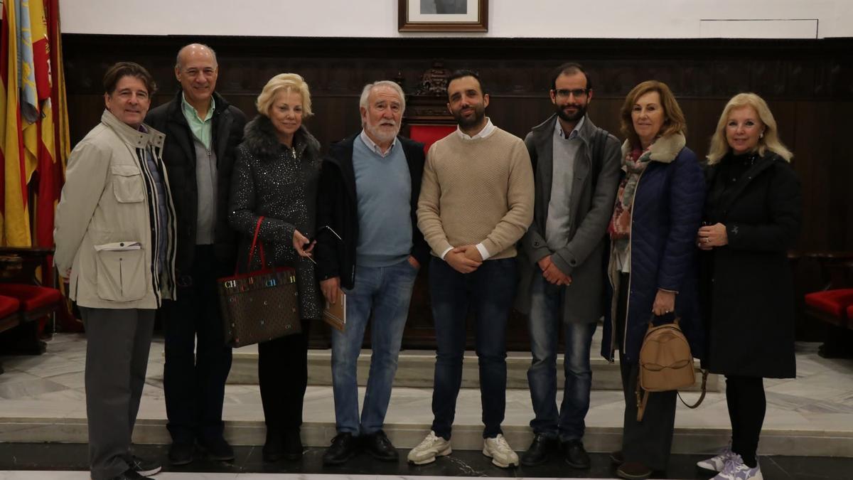 Un momento de la recepción en el ayuntamiento.