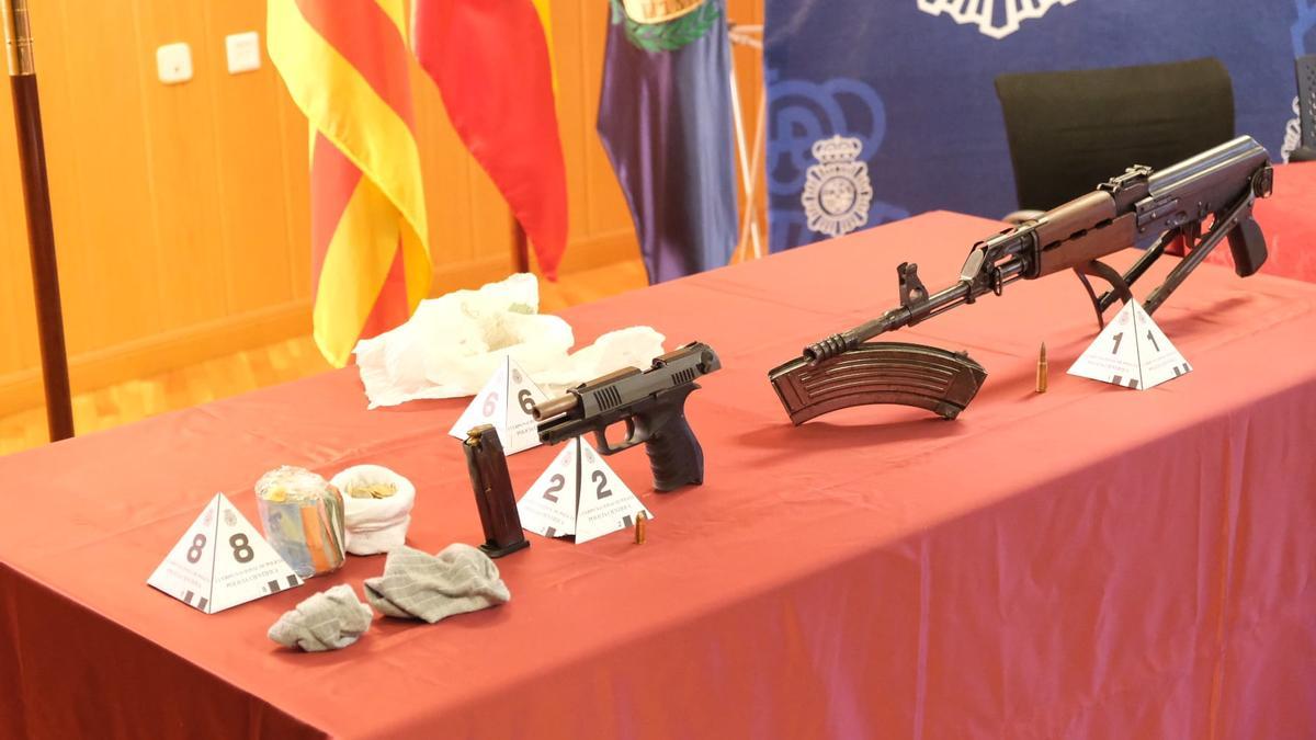 Las armas del sospechoso