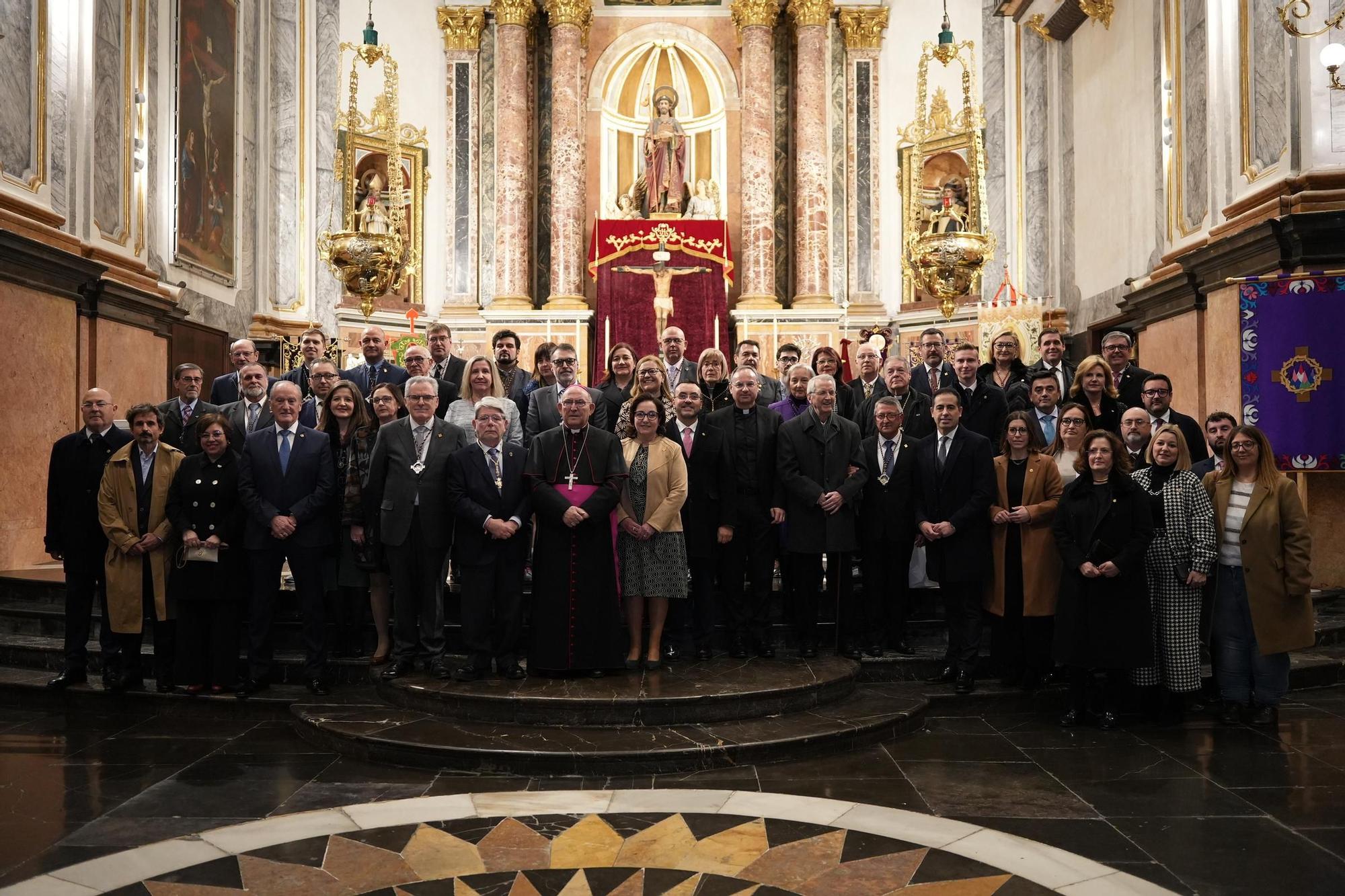 Las fotos de la misa para conmemorar el 50º aniversario de la Junta Central de Semana Santa de Vila-real