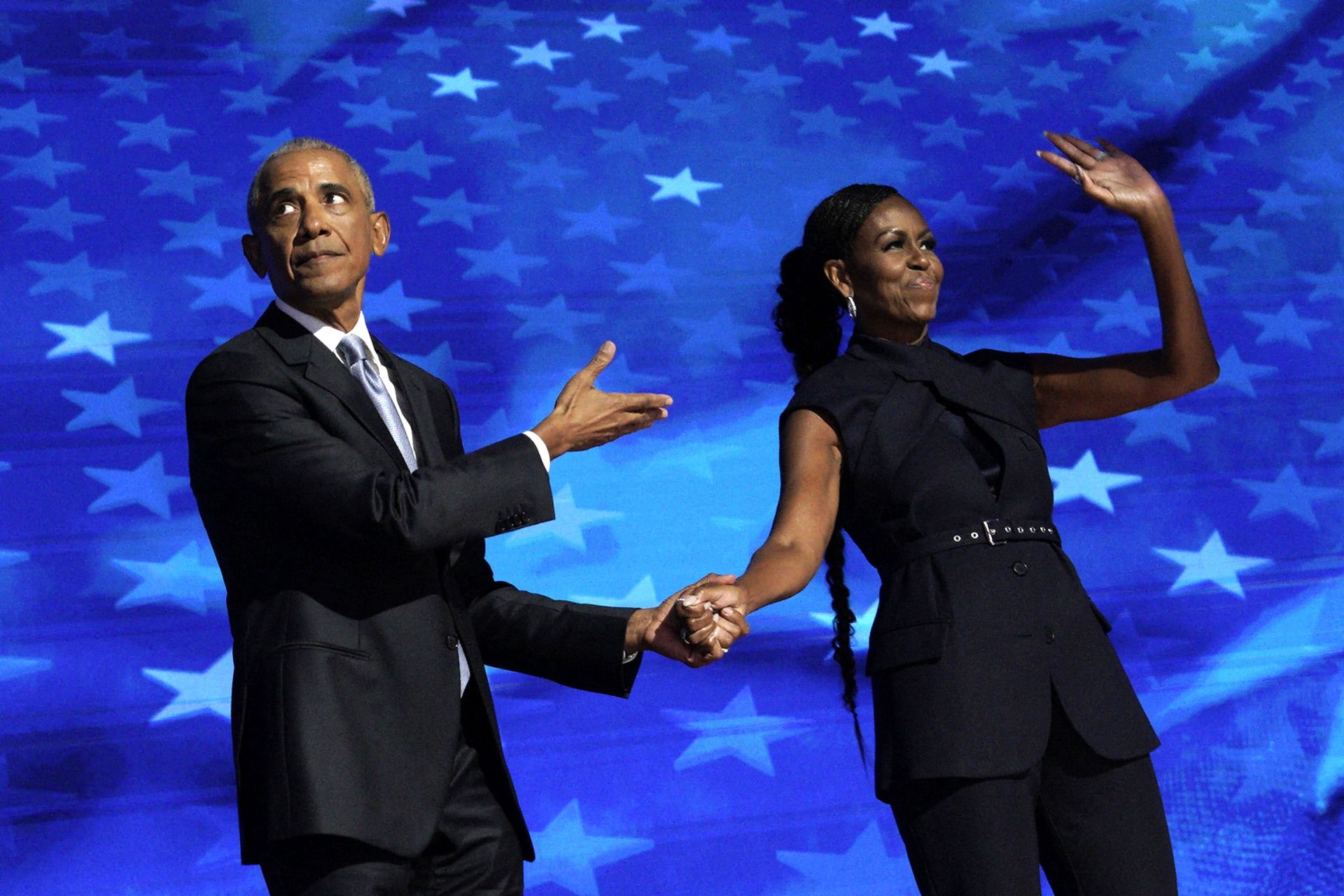El expresidente de Estados Unidos, Barack Obama, junto a Michelle Obama