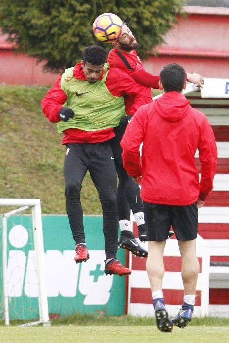 Entrenamiento del Sporting de Gijón