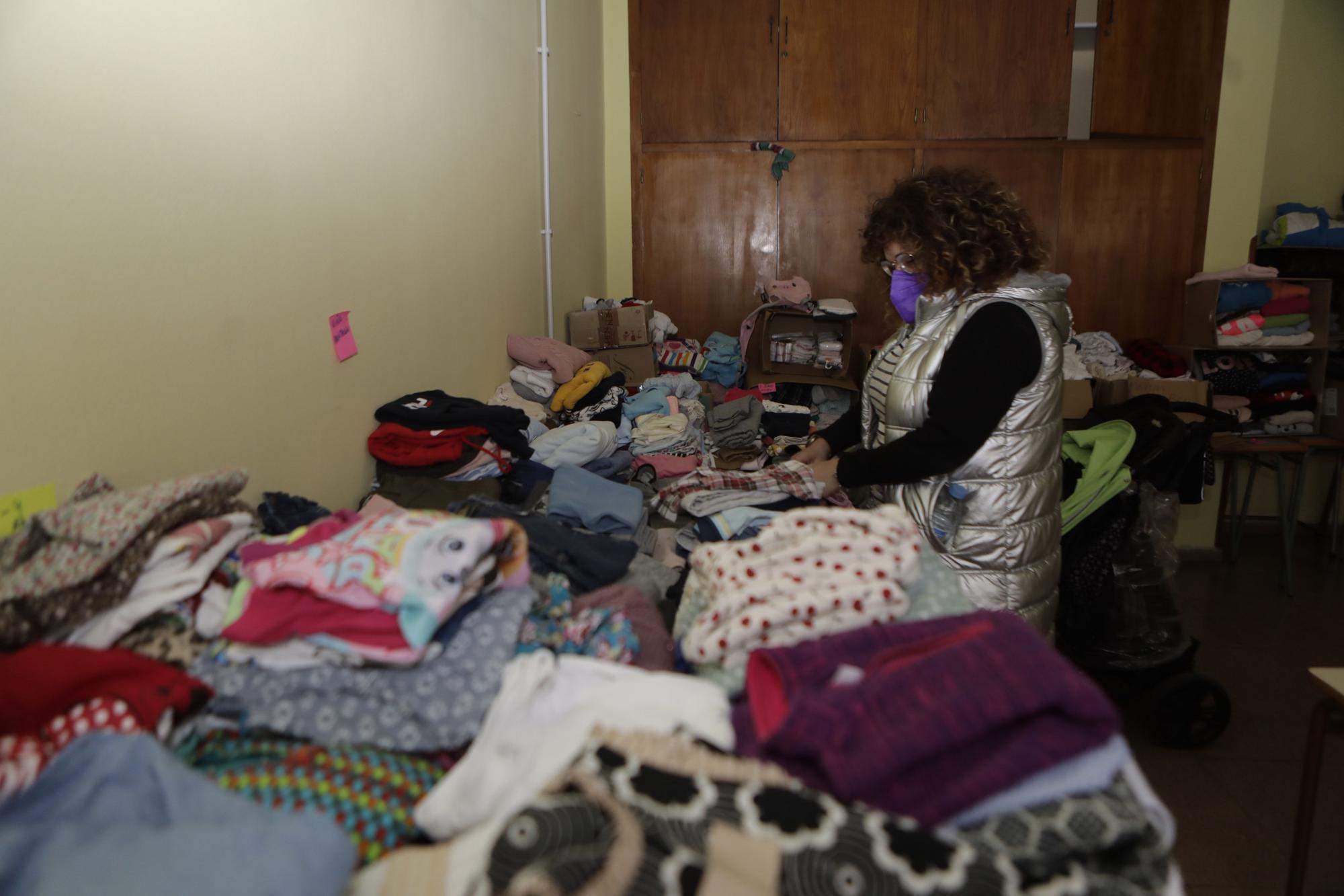 La llegada de los refugiados ucranianos al colegio San José de Sotrondio