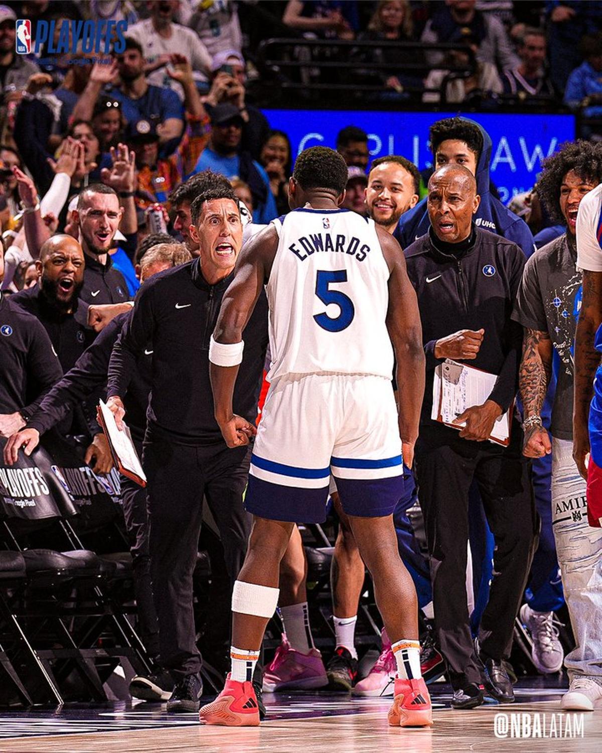 Edwards, clave en la victoria de los Wolves