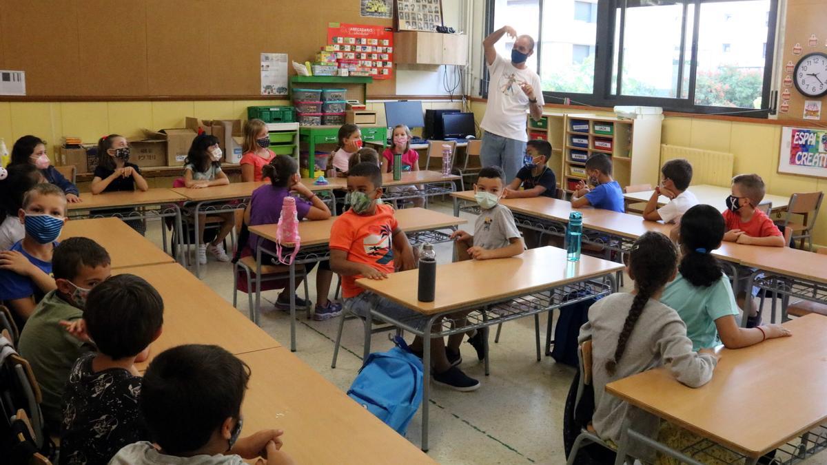 Una classe de 1r de Primària