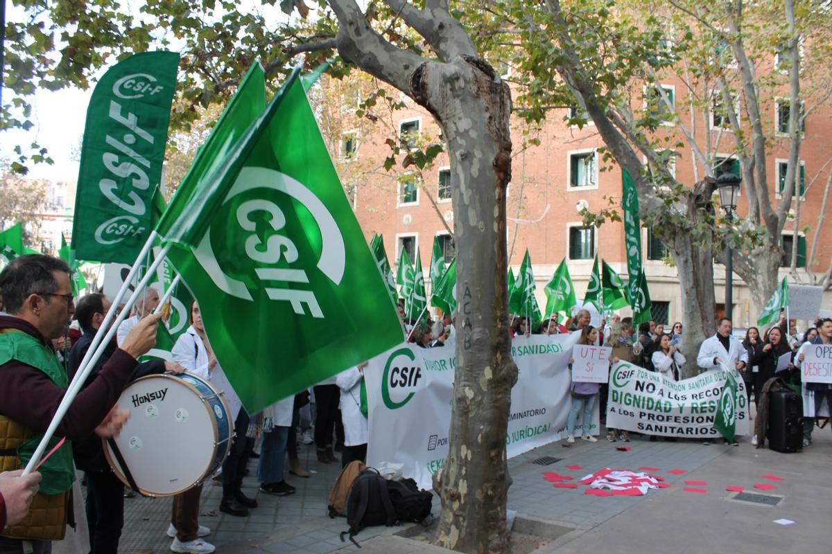 Concentración de CSIF hoy ante sanidad