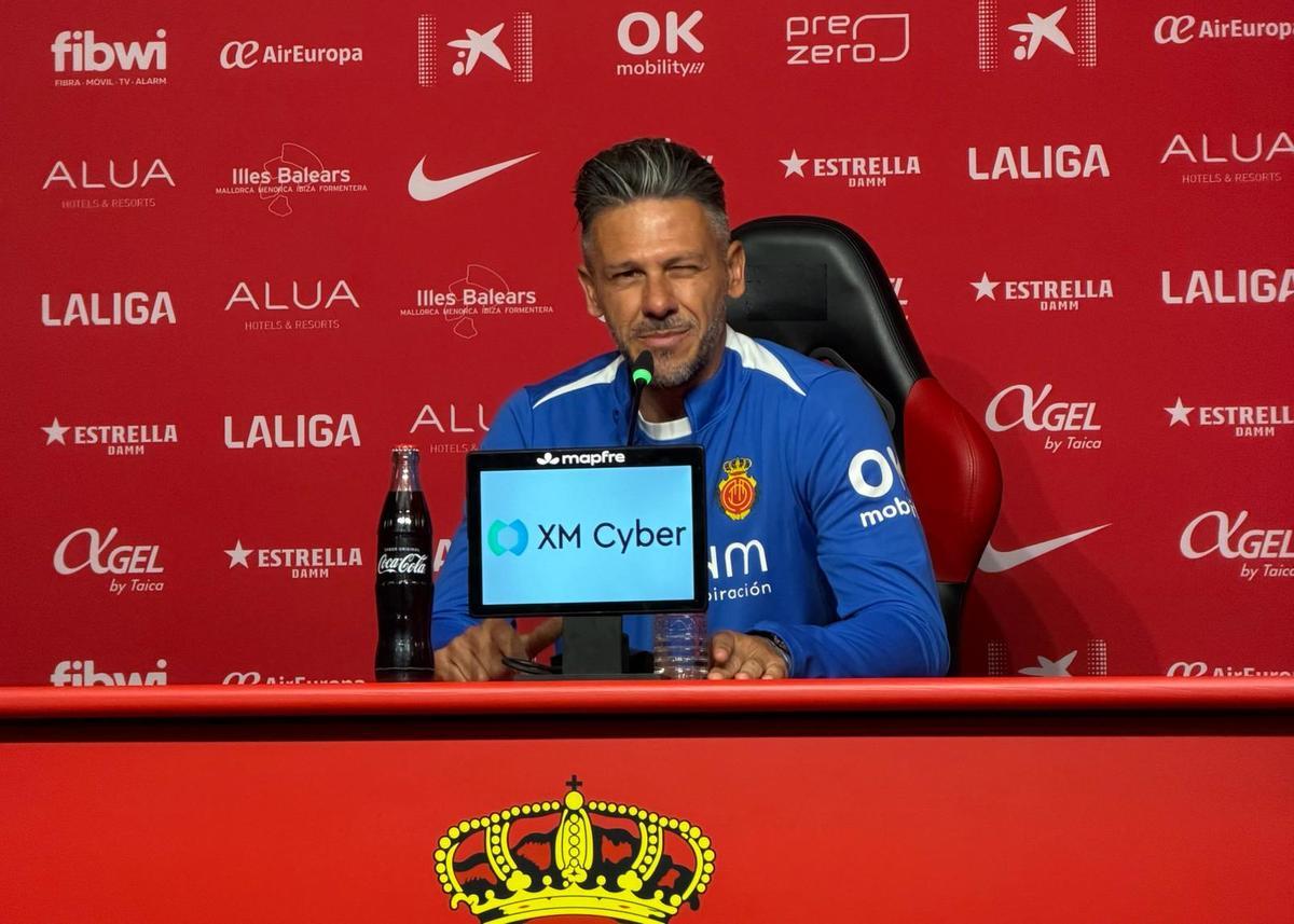Demichelis en la rueda de prensa previa al partido contra el Levante