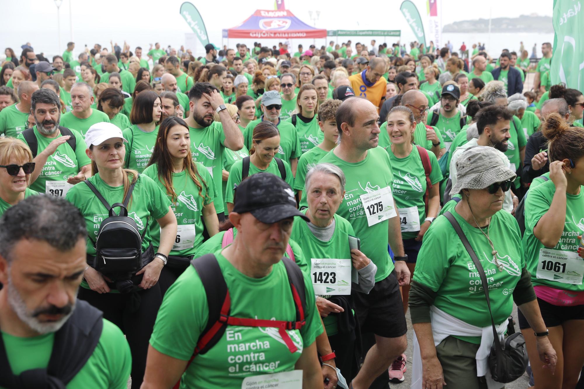 Marcha contra el cáncer en Gijón