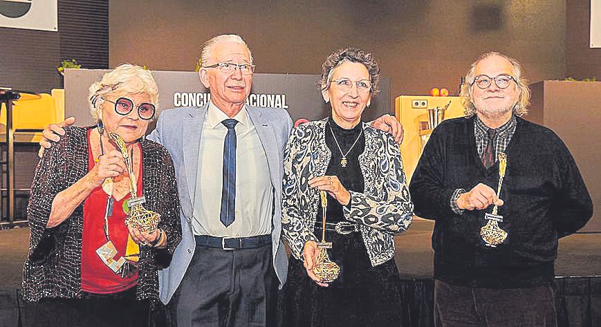 Rosa María Esteva, Gérard y Laurence Tétard y Andreu Manresa.