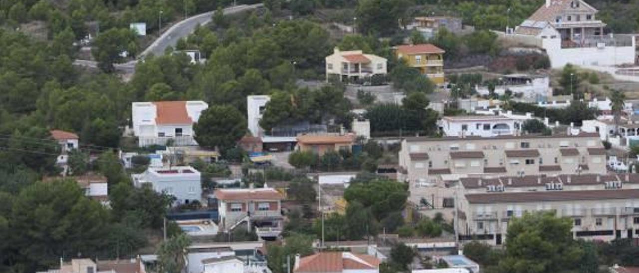 Vista de la urbanización del Balcón de la Penya en Gilet.