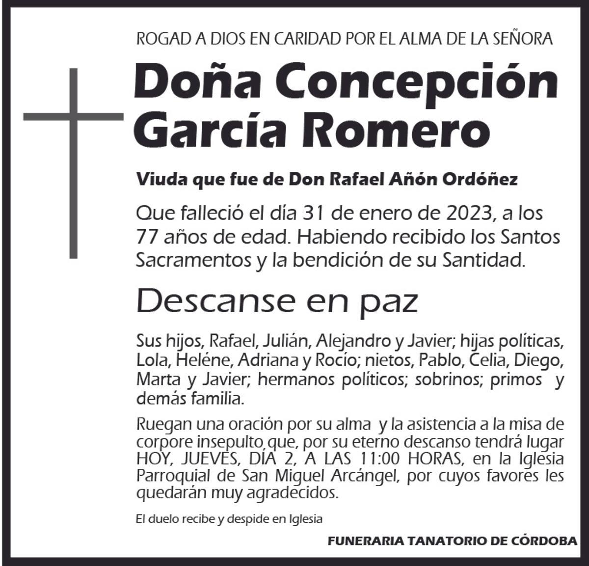 Concepción García Romero