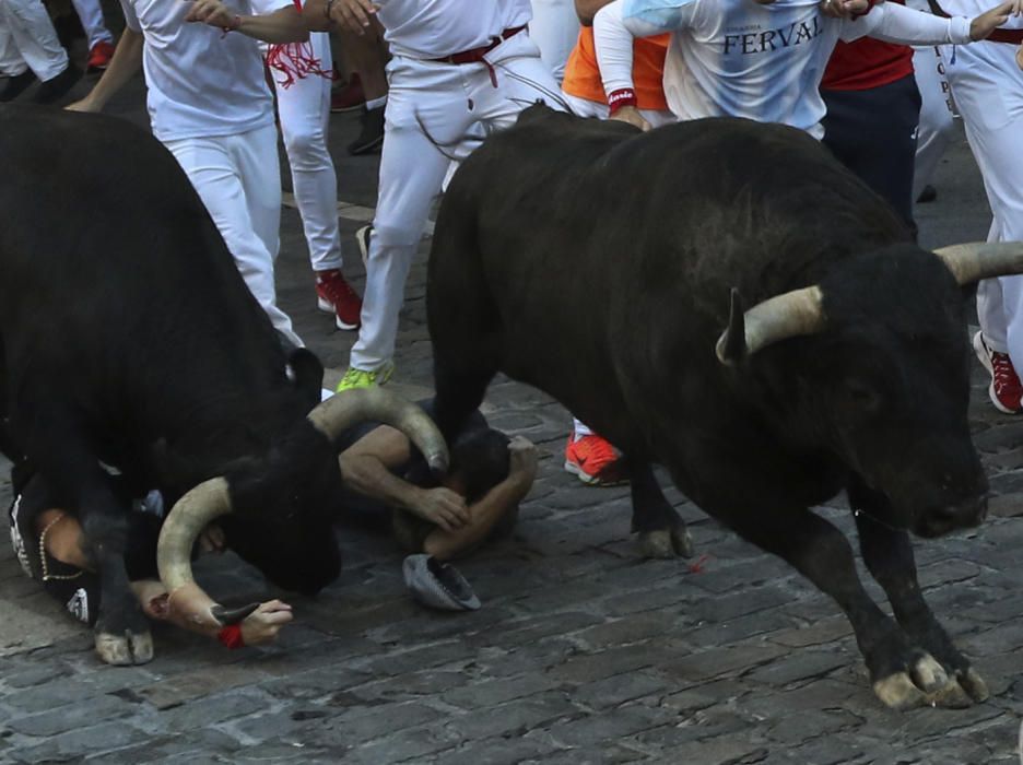 El corredor mallorquín fue alcanzado por el animal cuando estaba atravesando el tramo de Telefónica.