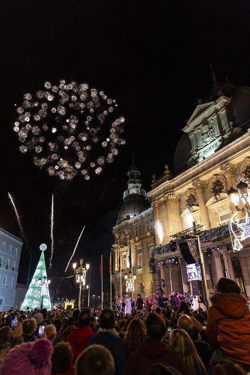 Así ha sido el encendido de luces de Cartagena, en imágenes