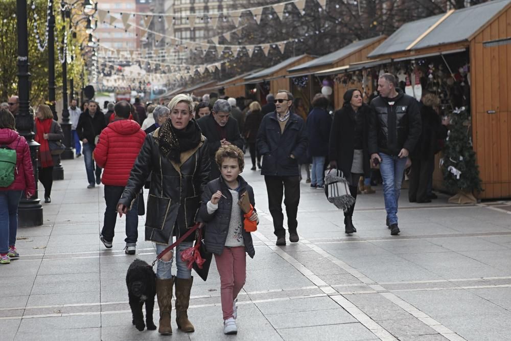 Ambiente navideño en Gijón