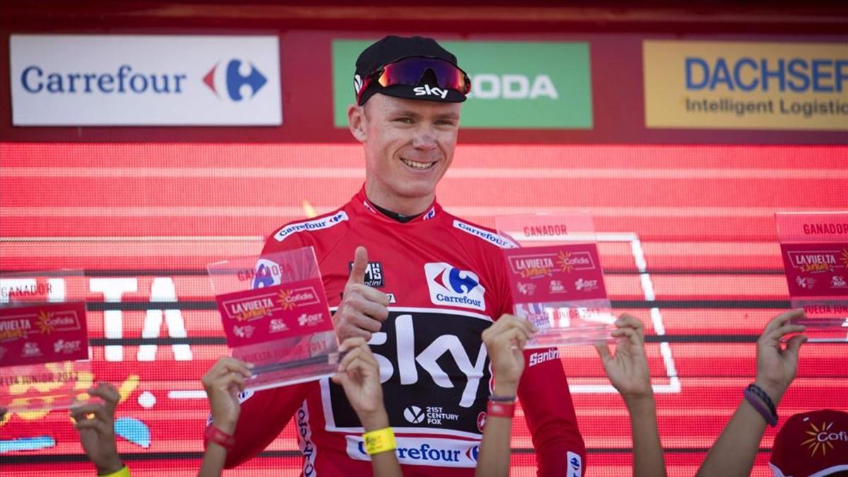 Chris Froome sigue un día más de rojo