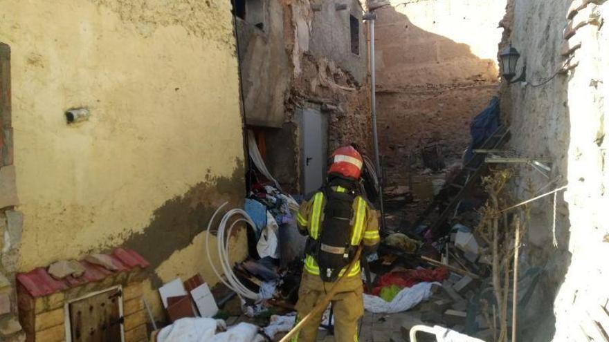 Incendio en una vivienda en Langueruela, Teruel