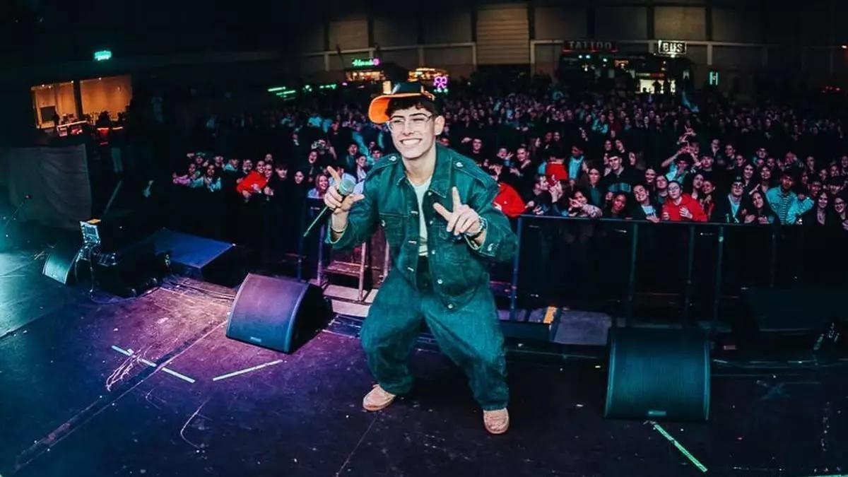 Saúl Rodríguez Maroñas, conocido artísticamente como Lg1do, durante un concierto.