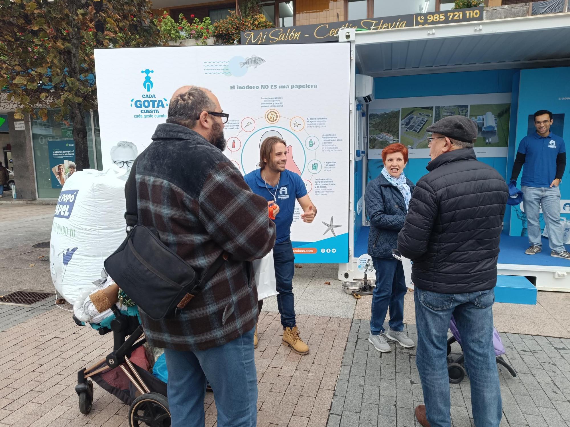 "Goti" conciencia en Siero sobre el aprovechamiento del agua