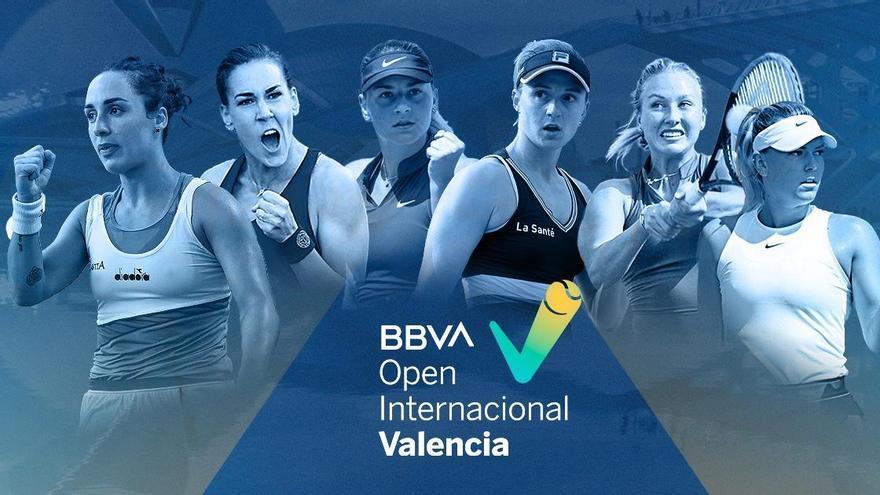 El cartel promocional del BBVA Open Internacional Valencia