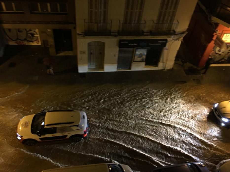 Fuerte tormenta en Málaga