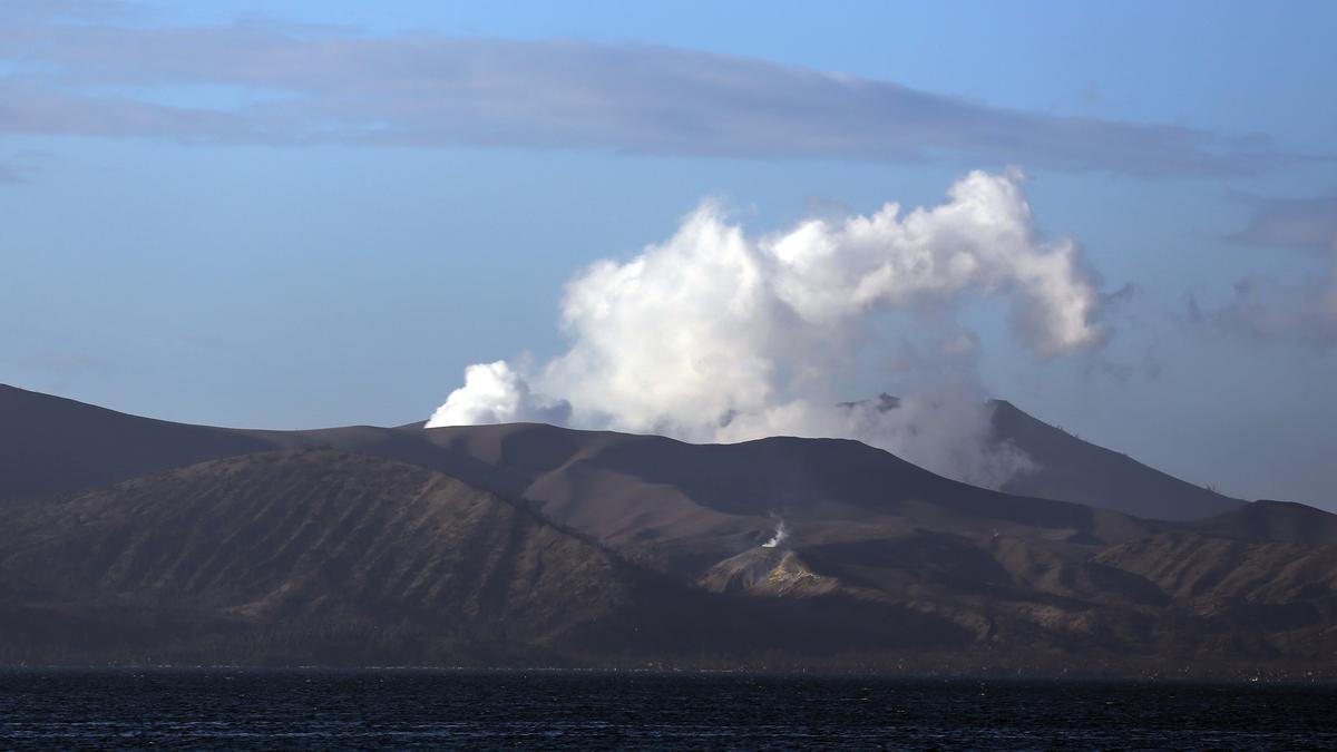 El volcán Taal en Filipinas.