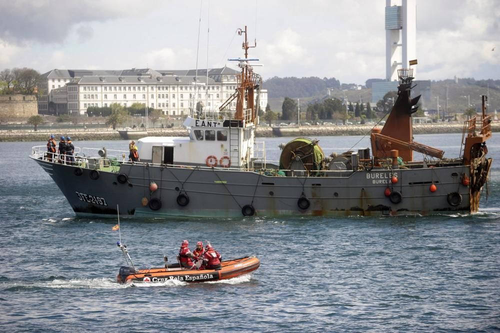 Simulacro de Salvamento Marítimo en A Coruña