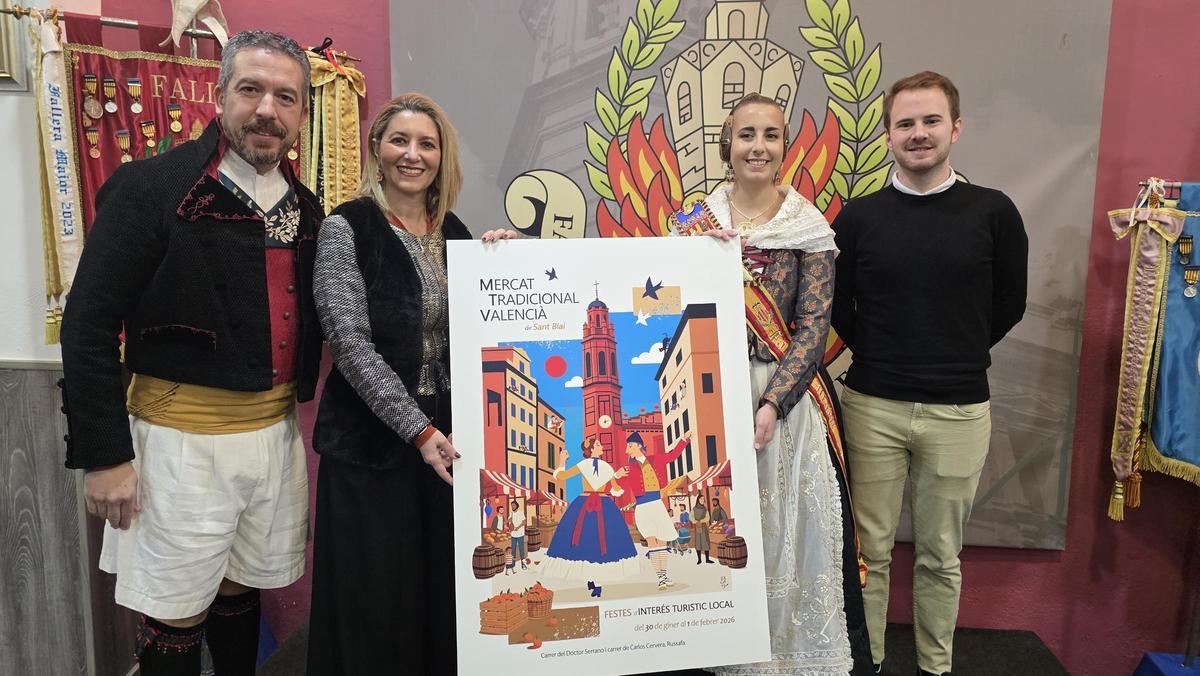 El Mercat de Sant Blai se reactivó gracias a la falla Doctor Serrano