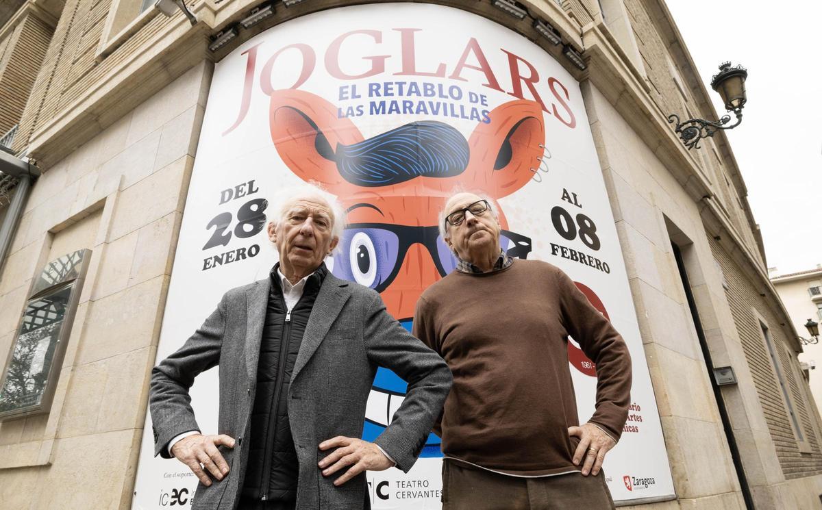Albert Boadella y Ramon Fontserè en el Teatro Principal de Zaragoza.