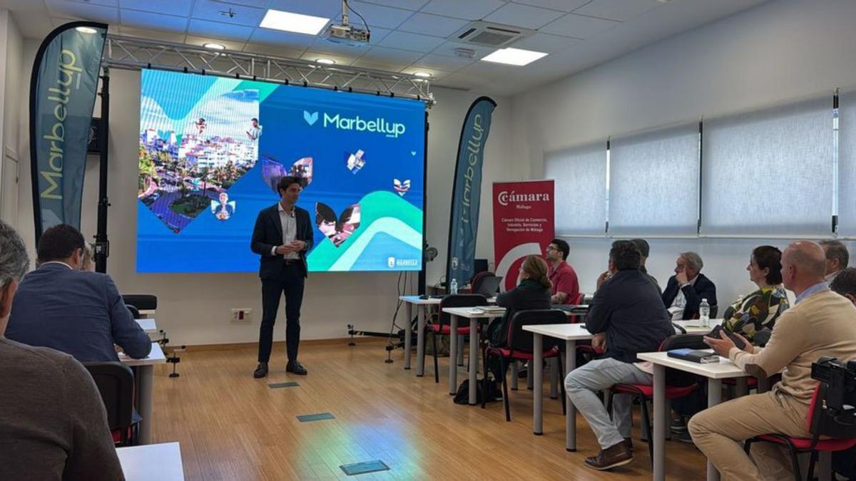 Emprendedores de Marbella, durante una jornada de formación.