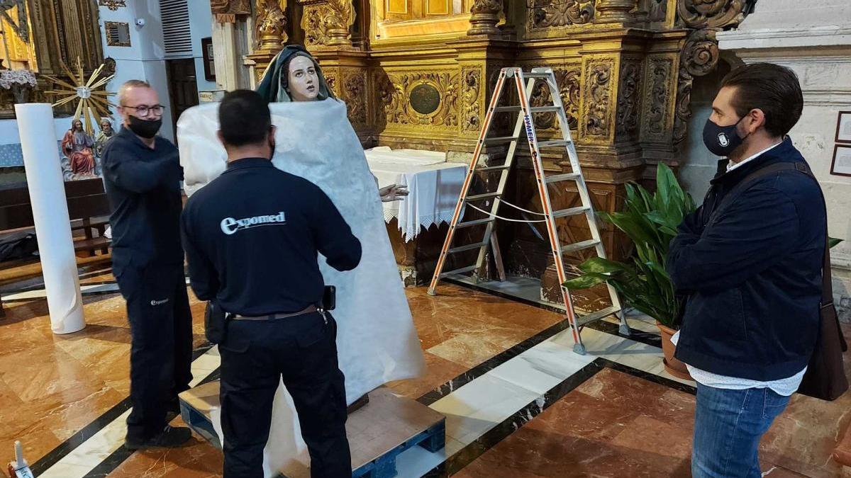 La Dolorosa de Caravaca pasará por el centro de restauración