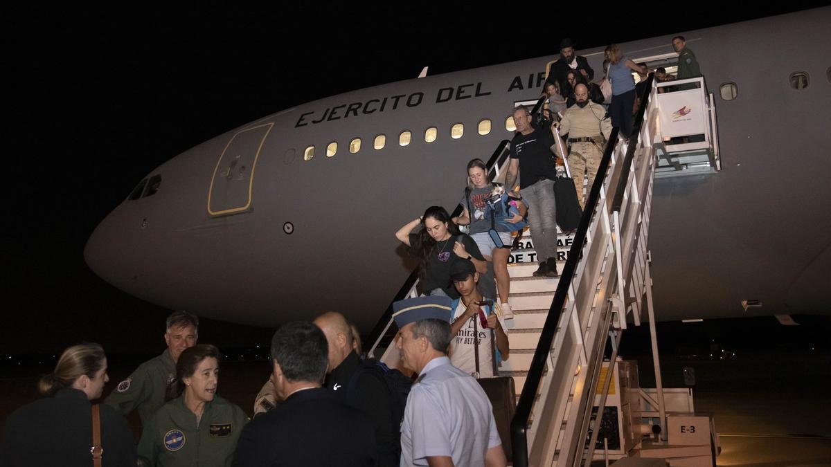 Evacuacion turistas españoles en Israel
