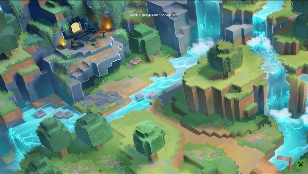 Minecraft Dungeons.
