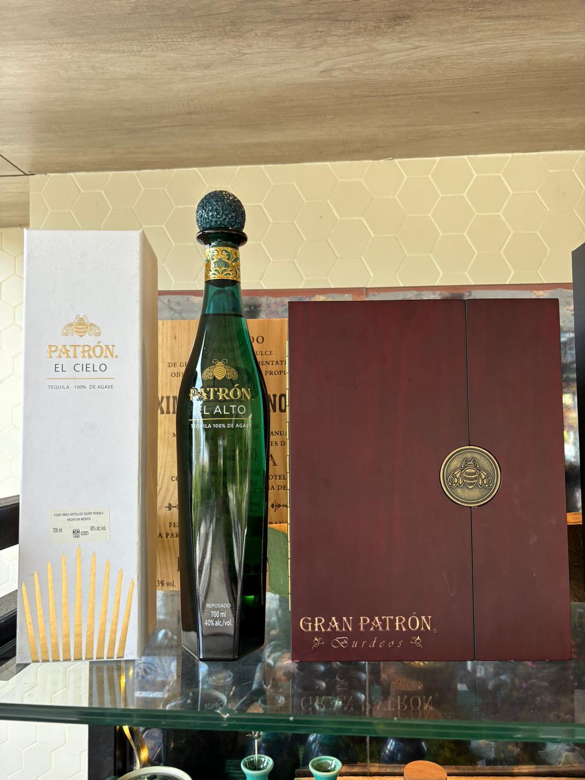 Botellas de los exclusivos tequilas.