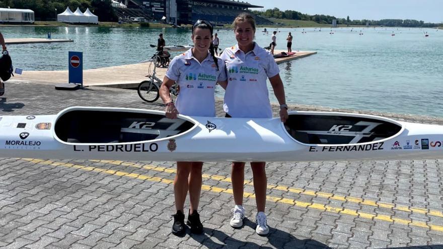 Laura Pedruelo y Estefanía Fernández, sin apuros a la semifinales del K-2 500 metros en el Campeonato de Europa