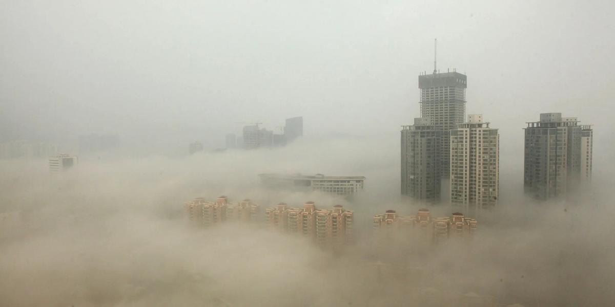 Polución en la ciudad de Harbin, en el noroeste de China, en 2013.