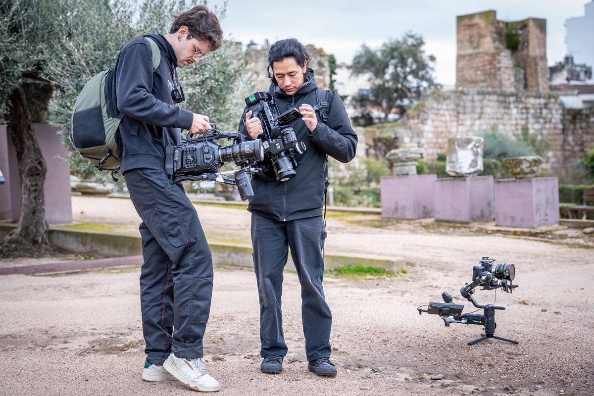 Un momento del rodaje del programa gastronómico en Mérida.
