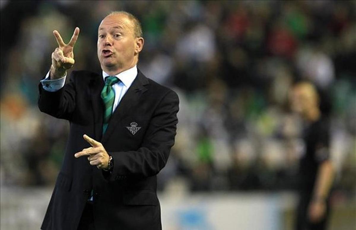 Pepe Mel, entrenador del Betis.