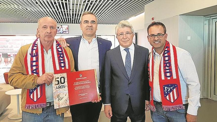 Enrique Cerezo asistirá al 50 aniversario de la peña Atlético de Madrid
