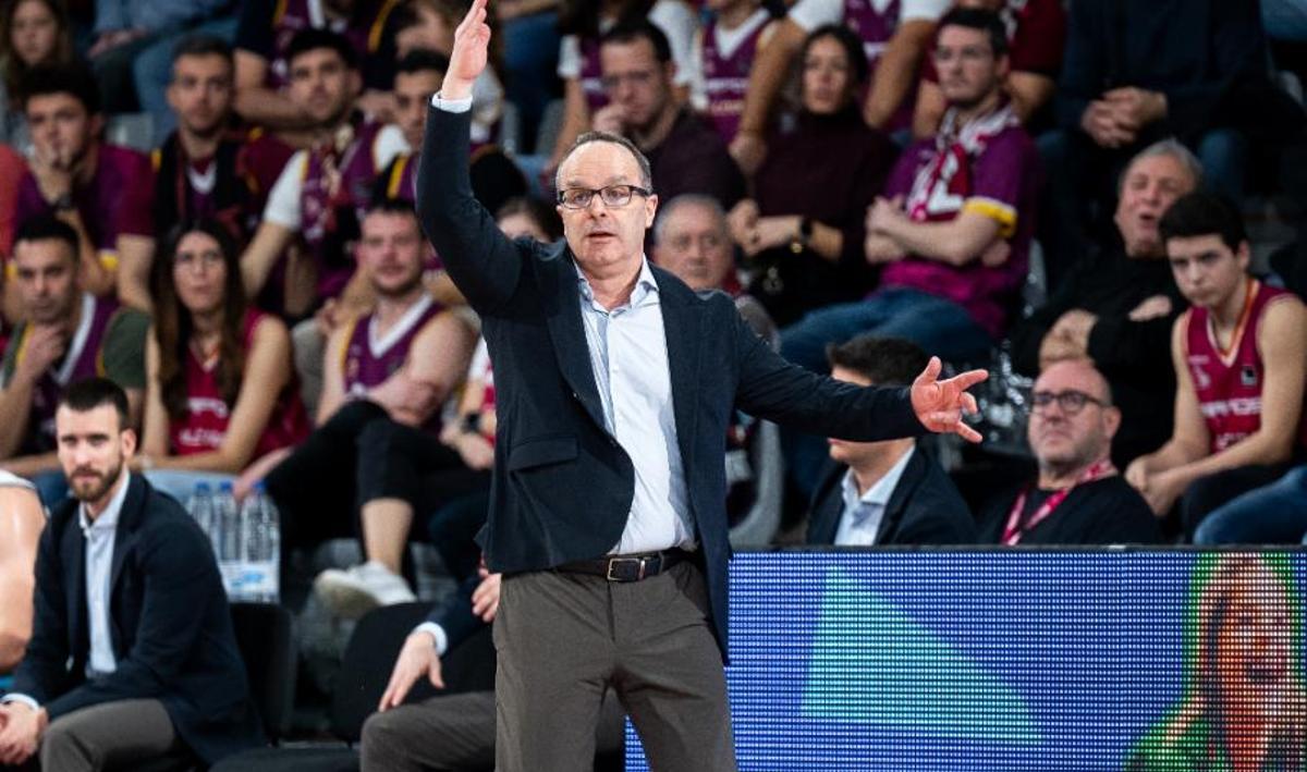 Diego Ocampo, durant el partit a Barris Nord