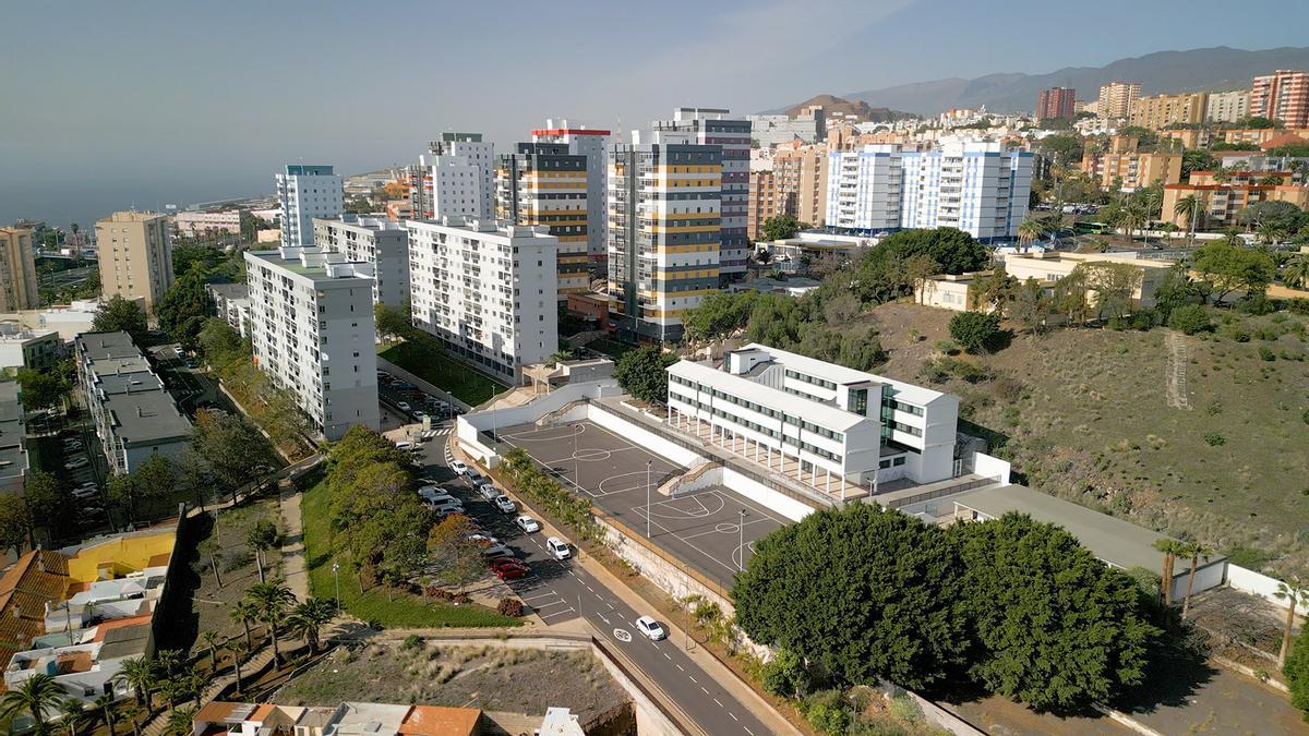 Vista aérea del Centro de Formación y Empleo de Santa Cruz.