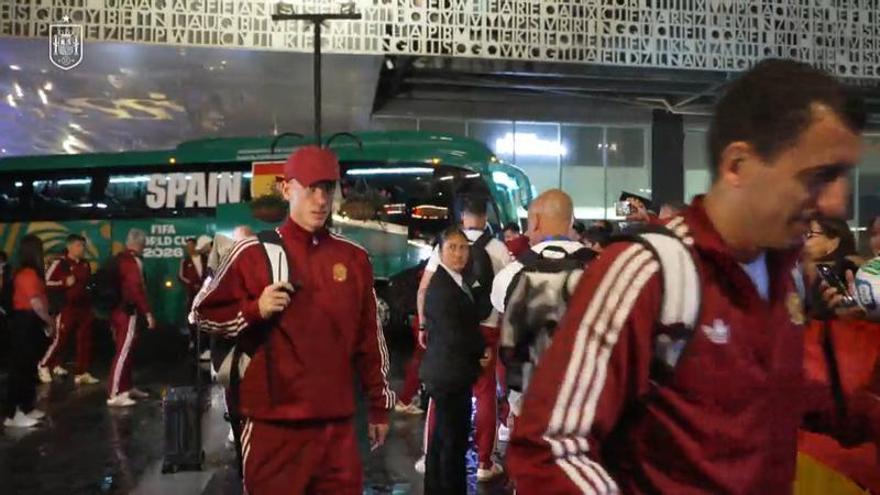 España llega a Guadalajara para jugar contra Uruguay