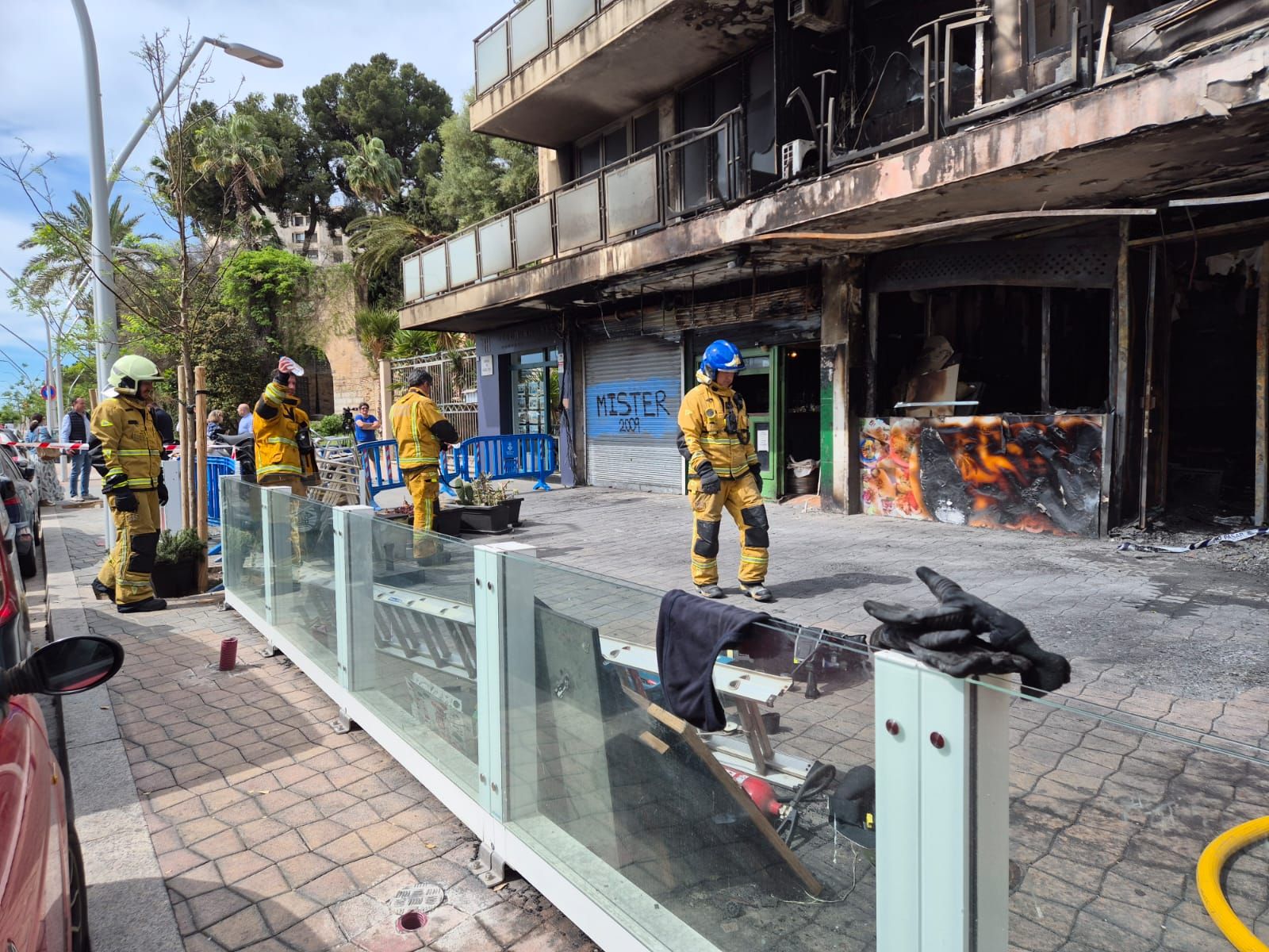 Incendio en un local del Paseo Marítimo de Palma
